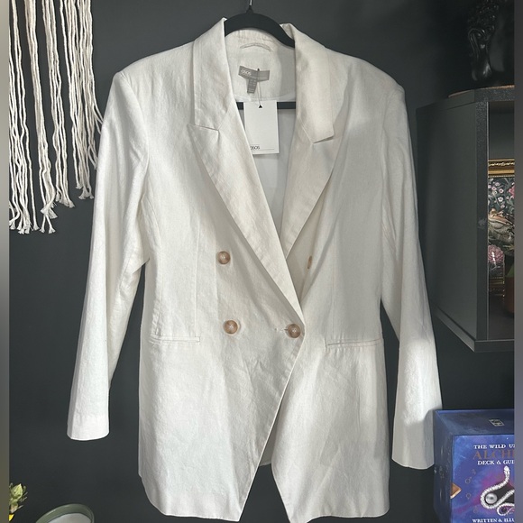 White linen blazer NWT - Picture 2 of 4